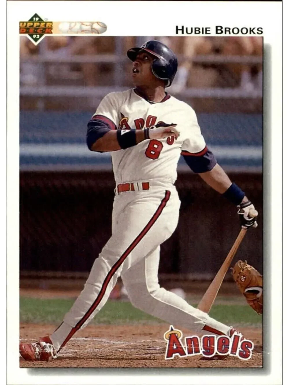 Hubie Brooks 1992 Upper Deck MLB #709 Baseball Card California Angels